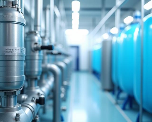 Clean pipes and filtration tanks of a water reclamation system at Wave Crest Clean.